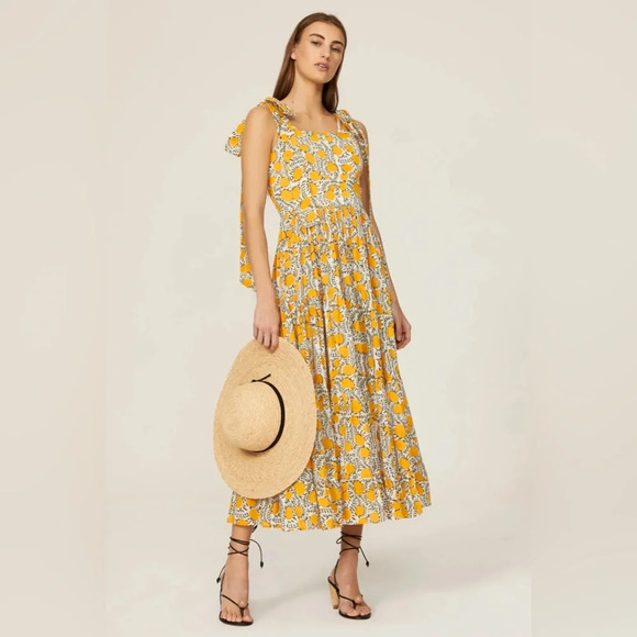 Millie Resort Daphne Citrus Yellow Dress - Picture 1 of 6